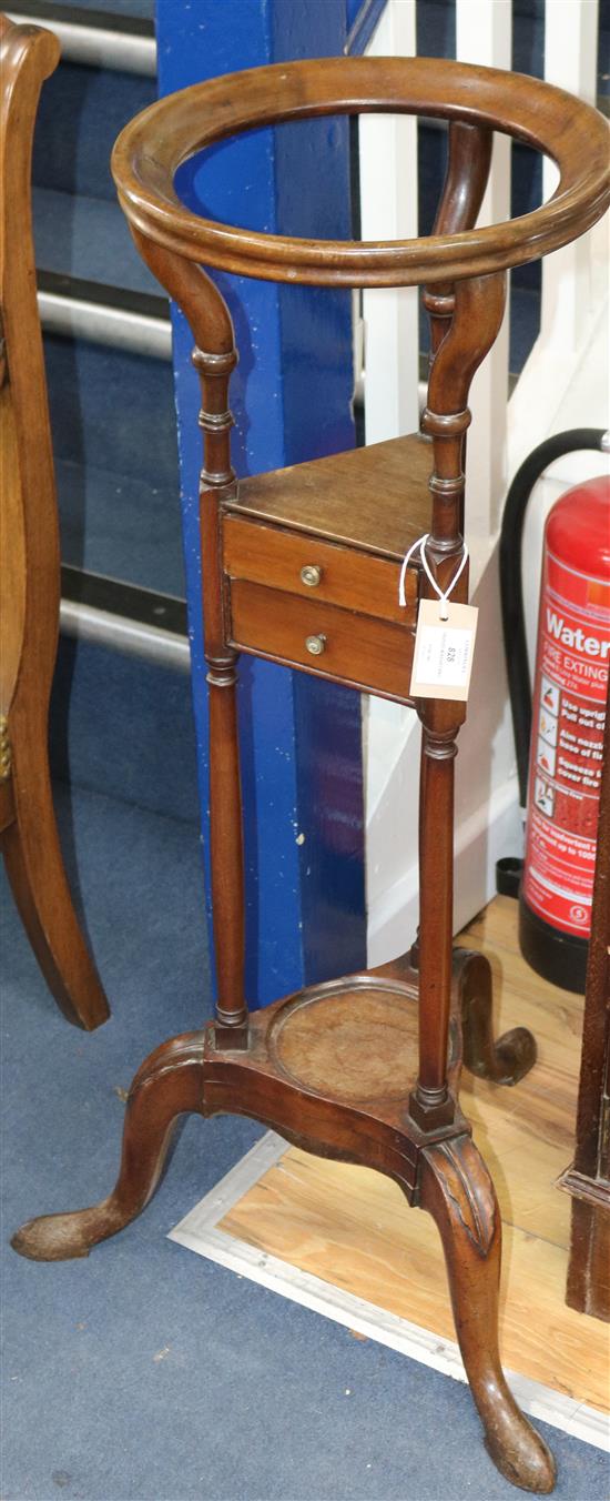 A George III mahogany tripod washstand W.49cm